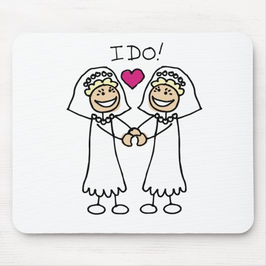 Lesbian Brides Mousepad Muismat (Voorkant)