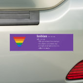 LESBIAN BUMPERSTICKER (Op auto)
