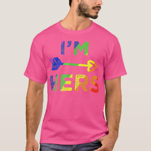 Lesbian Couple Im Hers Shes Mine Matching LGBT Pri T-shirt