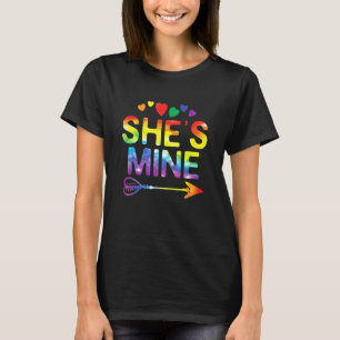 Lesbian Couple Shes Mine Matching Lgbt Pride T-shirt