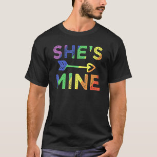 Lesbian Couple Ze is een mijnenwedstrijd met Lgbt T-shirt
