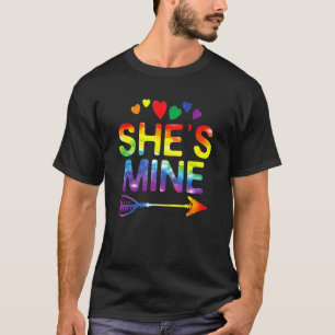 Lesbian Couple Ze is een mijnenwedstrijd met Lgbt T-shirt