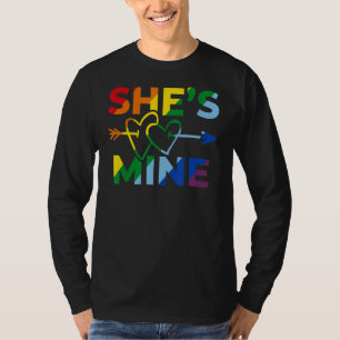 Lesbian Couple Ze is van mij. Ik ben van haar die T-shirt