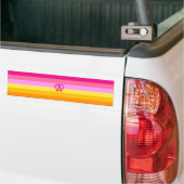 Lesbian Dawn Pride WLW Bumpersticker (Op Truck)