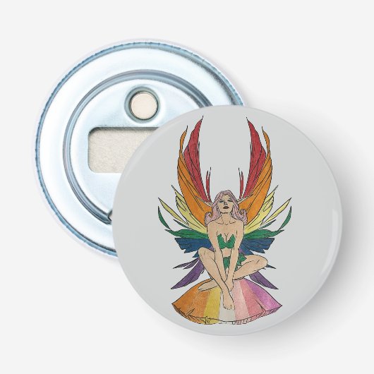 Lesbian Faerie  Button Flesopener (Voorkant)