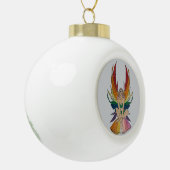 Lesbian Faerie Keramische Bal Ornament (Links)