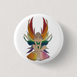 Lesbian Faerie  Ronde Button 3,2 Cm