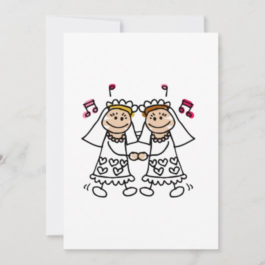 Lesbian First Dance Kaart (Voorkant)