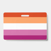 Lesbian Flag Badge (Achterkant)