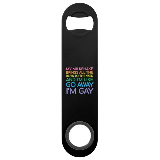 Lesbian flag gay pride Rainbow Speed Flessenopener (Voorkant)