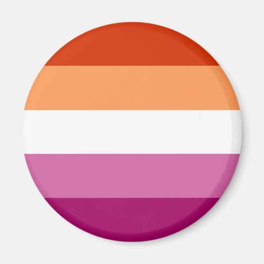 Lesbian Flag LGBT Magnet Magneet (Voorkant)