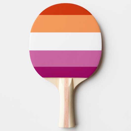 Lesbian Flag Tafeltennisbatje (Voorkant)