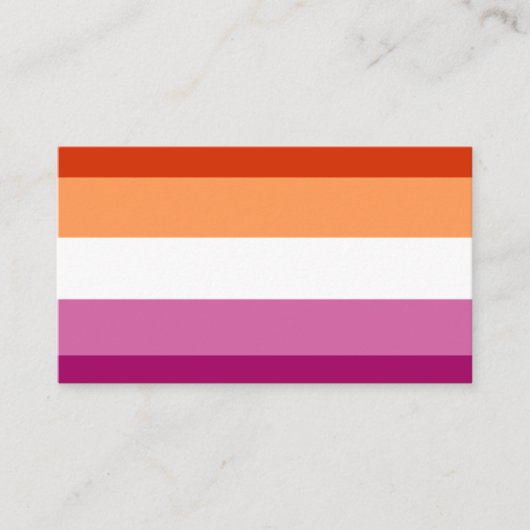 Lesbian Flag Visitekaartje (Voorkant)