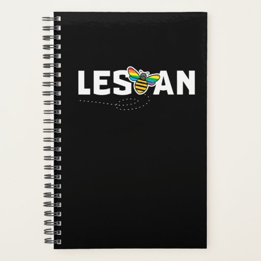 Lesbian Funny Les is een LGBT Rainbow Pride Planner (Voorkant)