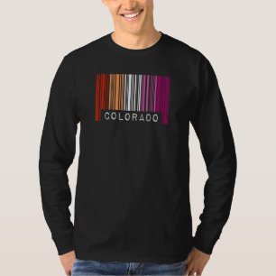 Lesbian Gay Barcode Pride Colorado Queer Aesthetis T-shirt