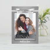 Lesbian Gay Faire-part de mariage deux mariées Arg (Debout devant)