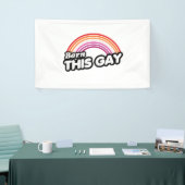Lesbian - Geboren op deze homo Spandoek (Beurs)
