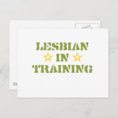 LESBIAN IN OPLEIDING BRIEFKAART (Voorkant / Achterkant)