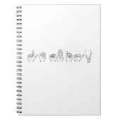 Lesbian in Sign Language Notitieboek (Voorkant)