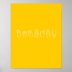 LESBIAN IN SIGN-TAAL POSTER