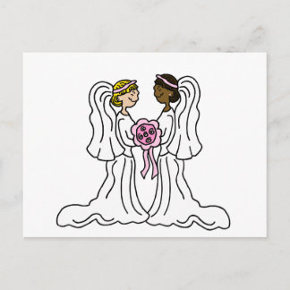 Lesbian interracial Couple Briefkaart