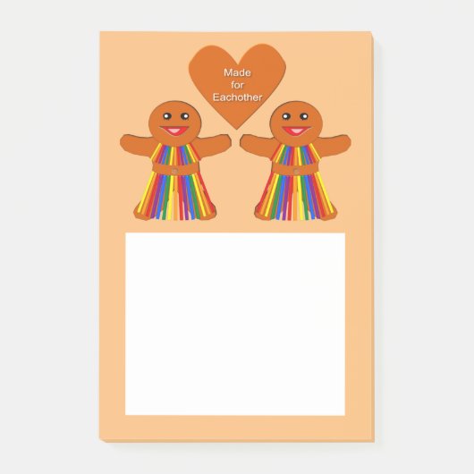 Lesbian Kerstontbijt Dames Couple Post-it® Notes (Voorkant)