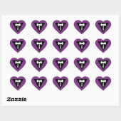Lesbian Labrys Pride Flag Hart Sticker (Vel)