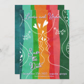 Lesbian Love Doodle Save The Date (Voorkant / Achterkant)