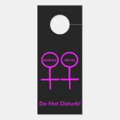 Lesbian Lovers Personalized door Hanger (Achterkant)