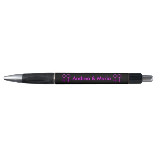 Lesbian Lovers Personalized Pen (Voorkant)
