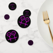Lesbian Lovers Personalized Table Confetti (Groep)
