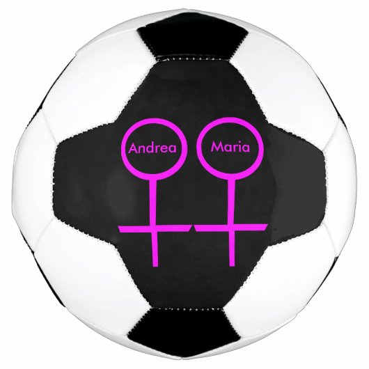 Lesbian Lovers Personalized Voetbal (Voorkant)