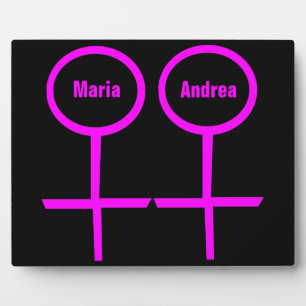 Lesbian Lovers  Plaque Fotoplaat
