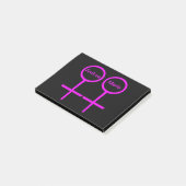 Lesbian Lovers  Post it notes Pad (Schuin)