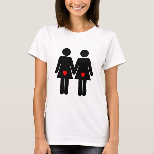 Lesbian Lovers T-shirt (Voorkant)
