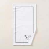 Lesbian Newlyweds Mr & Mr Personnalisé (Serviette à main)