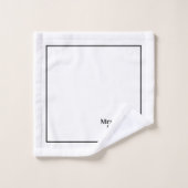 Lesbian Newlyweds Mr & Mr Personnalisé (Gant de toilette)