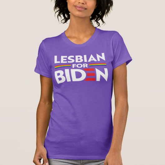LESBIAN POUR JOE BIDEN T-Shirt (Devant)