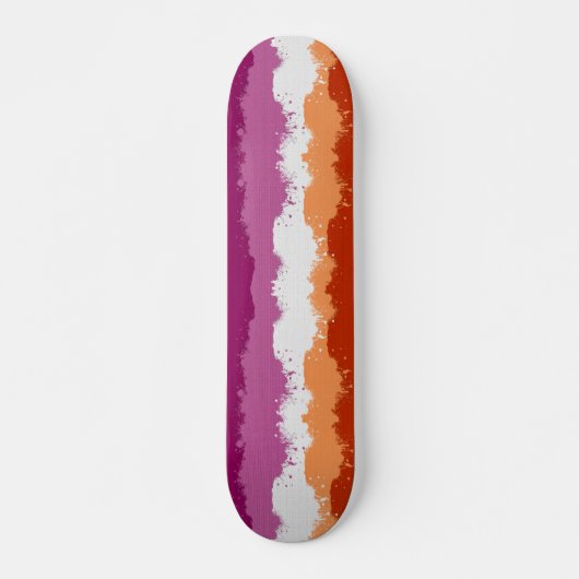 Lesbian Pride Abstrakt Skateboard (Voorkant)