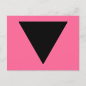 Lesbian Pride Black Triangle Briefkaart (Voorkant)