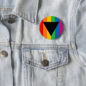 Lesbian Pride Black Triangle Ronde Button 5,7 Cm (In situ)