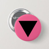Lesbian Pride Black Triangle Ronde Button 5,7 Cm (Voorkant /achterkant)