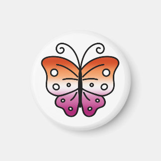 Lesbian Pride Butterfly Magnet Magneet