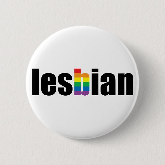 Lesbian Pride Button (Voorkant)