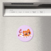 Lesbian Pride Cat Magnet Magneet (Insitu (Vaatwasser))
