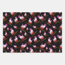 Lesbian Pride Cat - Wees jezelf Inpakpapier Vel