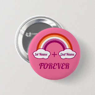 Lesbian pride Design/a koppel Ronde Button 5,7 Cm