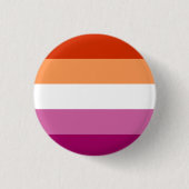 Lesbian Pride Flag Badge Ronde Button 3,2 Cm (Voorkant)