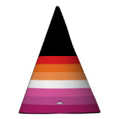 Lesbian Pride Flag Feesthoedjes (Rechts)