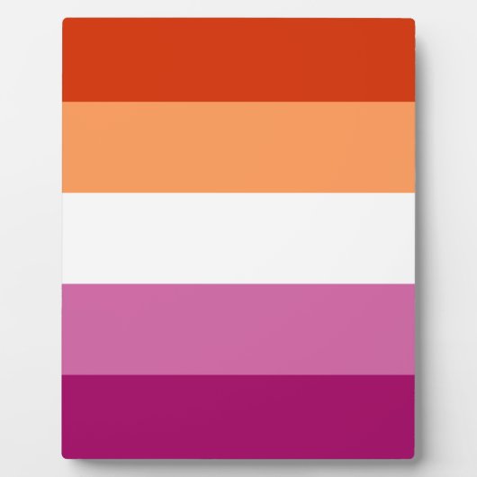 Lesbian Pride Flag Fotoplaat (Voorkant)